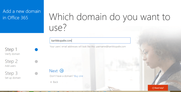 give domain name